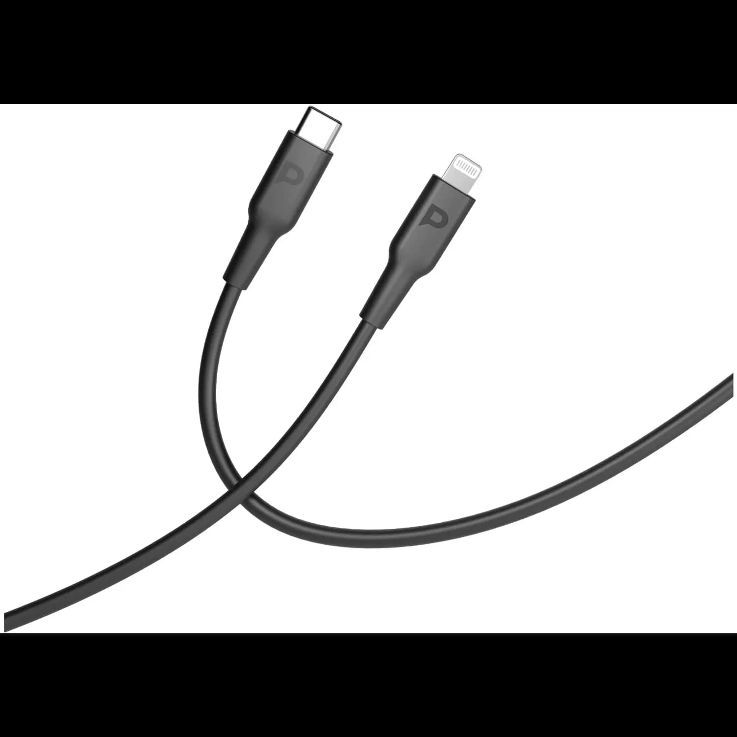 Powerology Cable Type-C to Lightning - 20W PD, White — Black 1 Powerology Cable Type-C to Lightning - 20W PD, White — Black 1