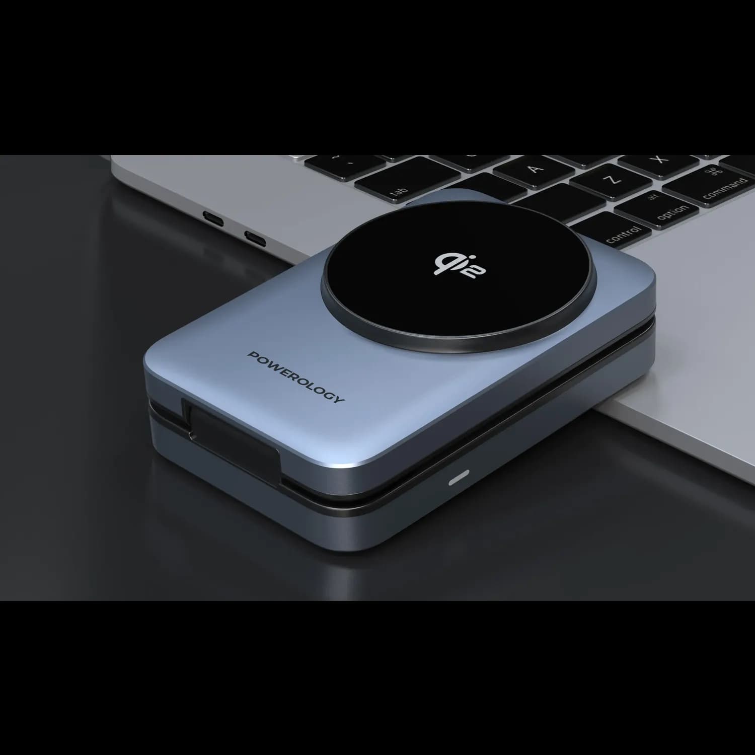 Powerology Multi-Device Fast Charging Hub - Qi2, Black 1 Powerology Multi-Device Fast Charging Hub - Qi2, Black 1