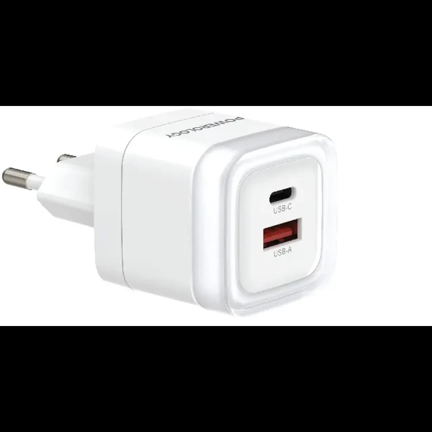 Powerology Fast Charging Adapter Lunex Series - 35W, White 1 Powerology Fast Charging Adapter Lunex Series - 35W, White 1