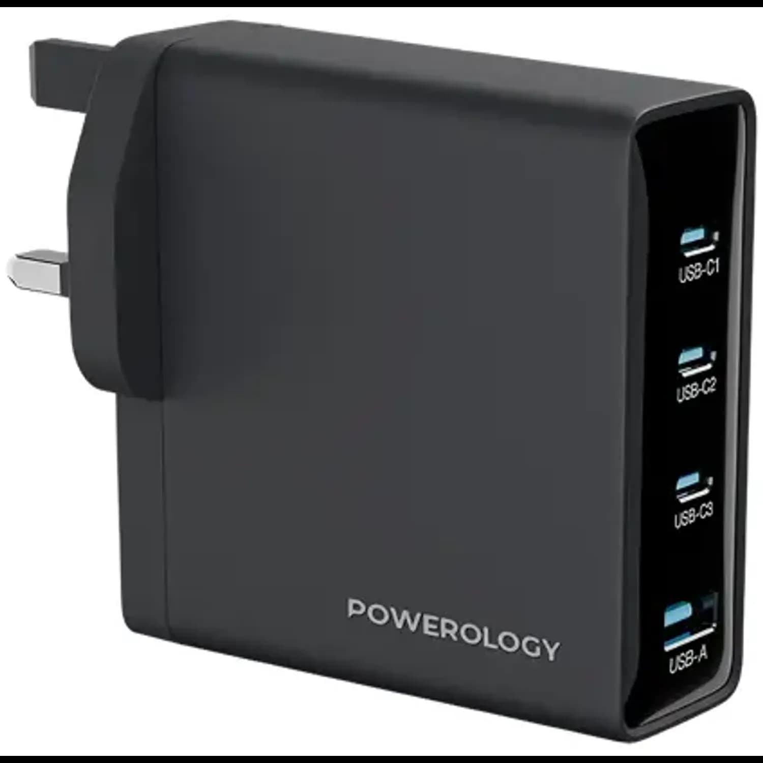 Powerology Gan Adapter Volt-X - 200W, Black 1 Powerology Gan Adapter Volt-X - 200W, Black 1